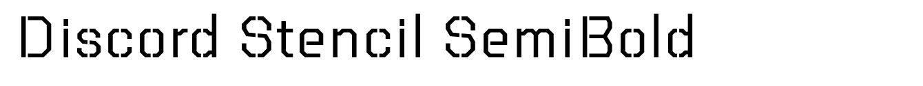 Discord Stencil SemiBold